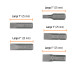 Estuche con 5 puntas planas combinadas largo 1", Expert