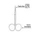 Tijera para manicure 3-1/2", punta curva, Pretul