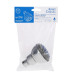 Regadera redonda de ABS 2-1/2" gris-cromo sin brazo, Foset
