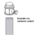 Tubo de acero de 3 m pared delgada, 1/2", Volteck