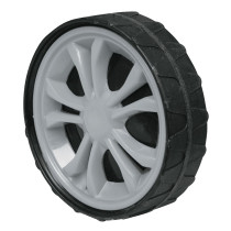 Ensamble de rueda y llanta delantera, 7", Truper