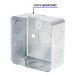 Caja cuadrada 3" x 3" reforzada, Volteck