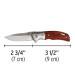 Navaja abatible 3-1/2" mango de madera, Truper