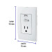 Contacto 2polos + tierra con 2 puertos USB, Oslo, blanco