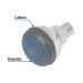 Regadera redonda de ABS 2-1/2" gris-cromo sin brazo, Foset