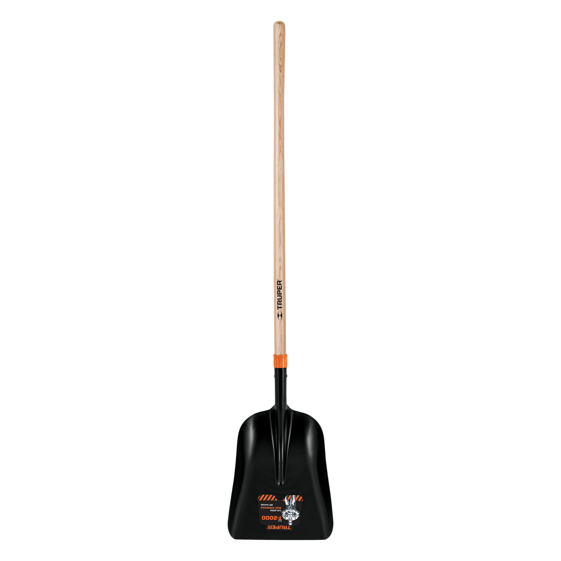 Pala carbonera chica T-2000 con mango largo de 43", Truper