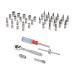 Juego de 45 herramientas cuadro 1/4" mm para mecánico