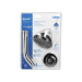 Regadera redonda 3-1/4" brazo y chapetón acero inox, Foset