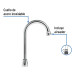 Cuello tipo bar repuesto para mezcladora de lavabo, Aqua
