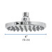 Regadera cromo 6" plato redondo, sin brazo, Foset
