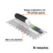 Llana 11" dentado cuadrado 1/2", 10 rem, mango comfort grip