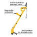 Desbrozadora eléctrica 300 W mango "D", 9" corte, Pretul
