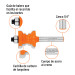 Broca para router, collarin, 7/8" con balero, Truper