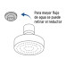 Regadera cromo 4" plato redondo, sin brazo, Foset
