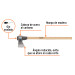 Hacha media labor 3 lb con mango de madera de 36", Truper