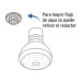 Regadera plástica redonda 2-1/2" gris-blanca, Foset