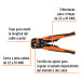 Pinza 8" pela cables automática, 22 a 10 AWG, Truper