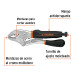 Pinza de presión 10" mordaza curva mango de vinil, Truper