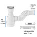 Céspol de bote 1 1/2", contra, polipropileno, para fregadero