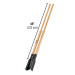 Cavador mangos de madera 45", Pretul