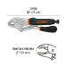 Pinza de presión 10" mordaza curva mango de vinil, Truper