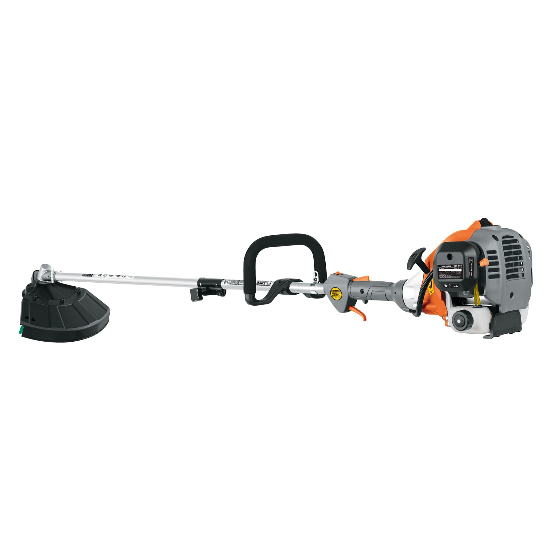 Desbrozadora a gasolina 30cc mango tipo "D", 17"corte, recta