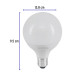 Lámpara de LED tipo globo 8 W luz de día, en caja, Volteck
