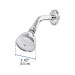 Regadera cónica 2-1/2" brazo y chapetón de acero, Foset