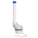 Válvula de descarga 2" para WC de 2 pzas, cadena inox, Foset
