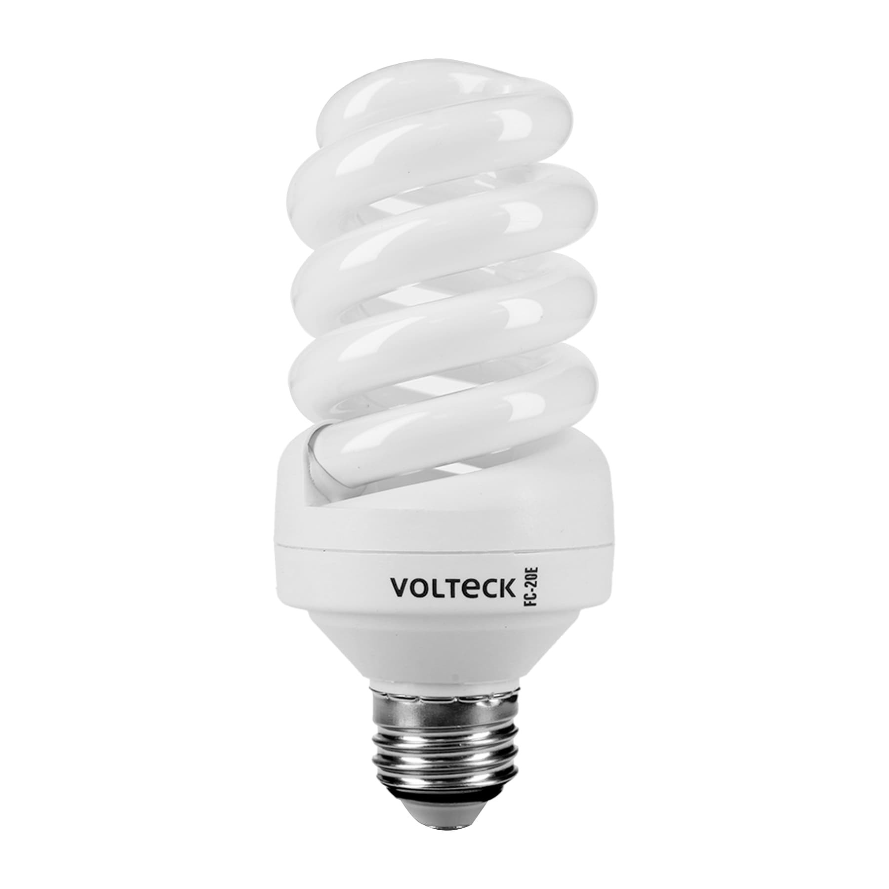 Lámpara espiral T4 20 W luz cálida en blíster, Volteck