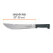 Machete rambo 12" cacha inyectada negra, Truper