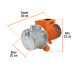 Bomba eléctrica tipo jet para agua,acero inoxidable,1-1/2 HP