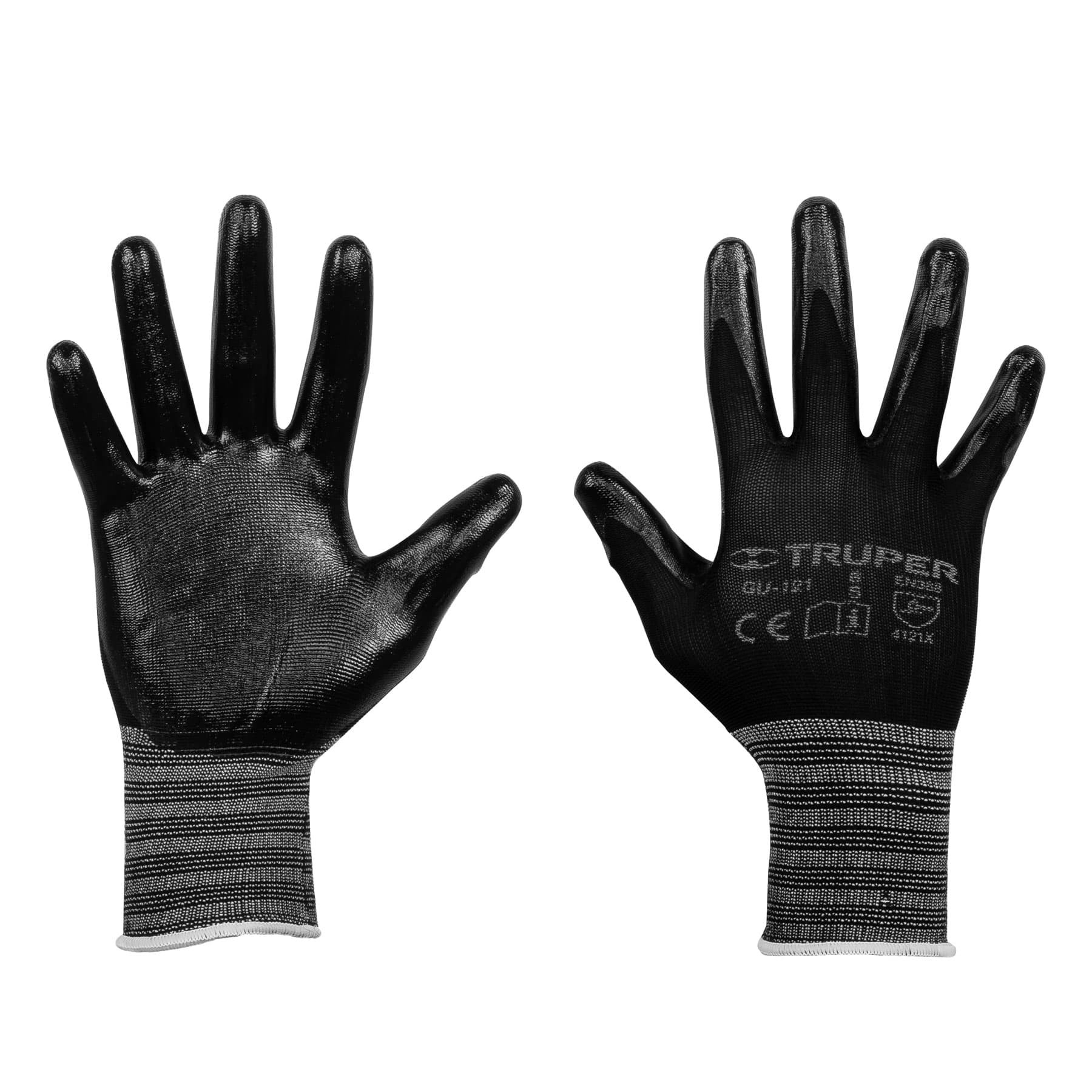 Guantes textiles con recubrimiento de nitrilo, alta sensibilidad