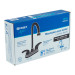 Mezcladora negro mate 4" p/lavabo, tipo bar, palanca, Foset