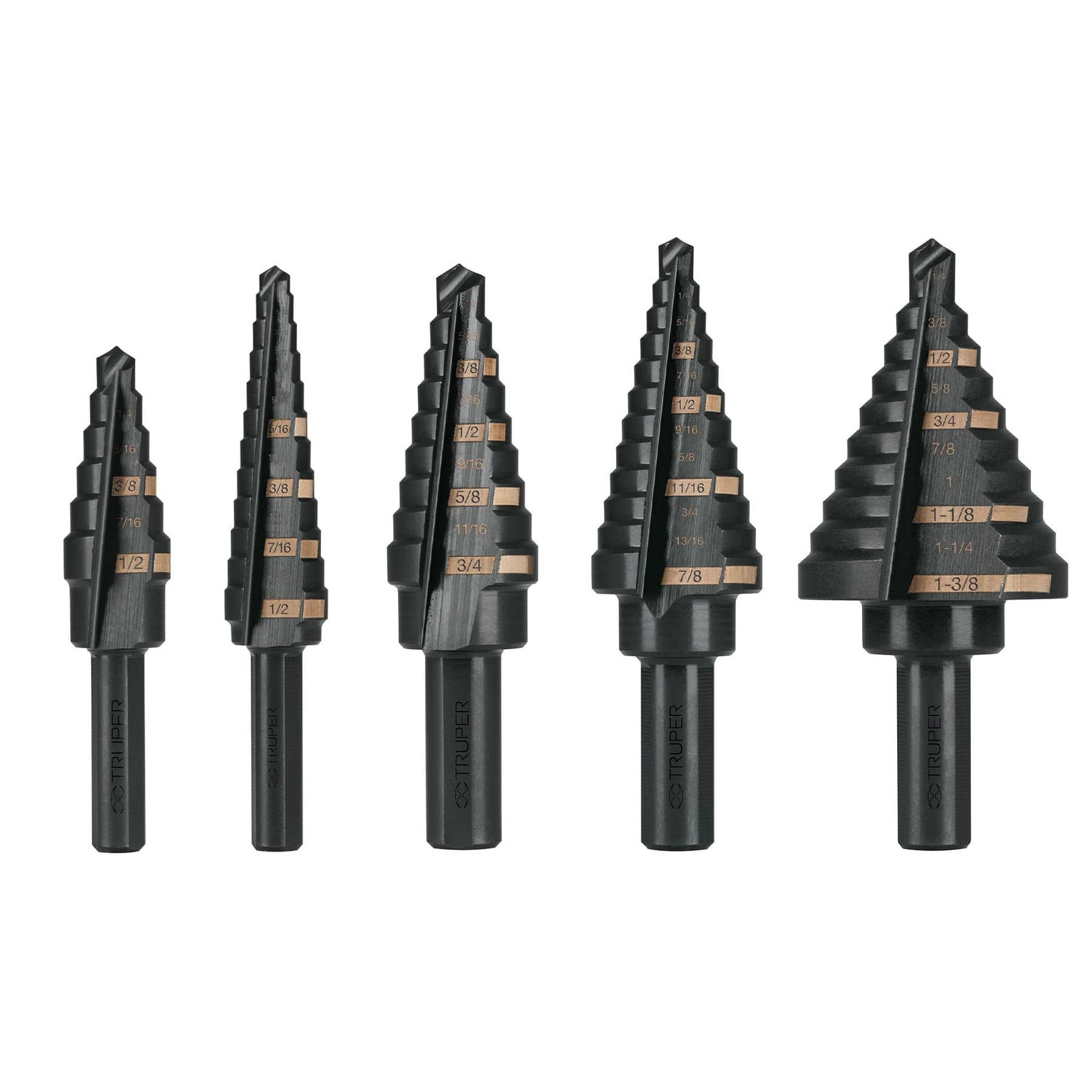 Brocas escalonadas, óxido negro