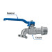 Llave esfera latón 1/2" 115 g s/adap