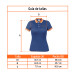 Playeras polo performance azul, para dama