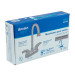 Mezcladora satín 4" para lavabo, tipo bar, palanca, Foset