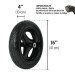Carretilla 6 ft3 Imponchable, mangos de madera, Truper