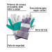 Guantes de carnaza y loneta con refuerzo, unitalla, PRETUL
