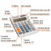 Calculadora de escritorio 19 cm, Truper