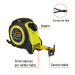 Flexómetro Auto-Lock contra impactos 5.5 m cinta 25 mm