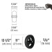 Llanta completa imponchable 13-1/2", incluye eje y baleros