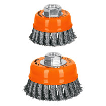 Cardas de copa, alambre trenzado grueso, calibre 0.5 mm