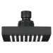 Regadera cuadrada ABS 4" acabado negro mate sin brazo, Foset
