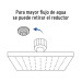 Regadera cromo 10" plato cuadrado delgado sin brazo, Foset