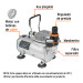 Compresor de diafragma para aerógrafo, 1/5 HP, 110 V