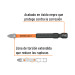 Estuche con 5 puntas de cruz PH2 de impacto largo 3", Expert