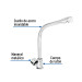 Llave individual para fregadero, cuello cobra, Foset
