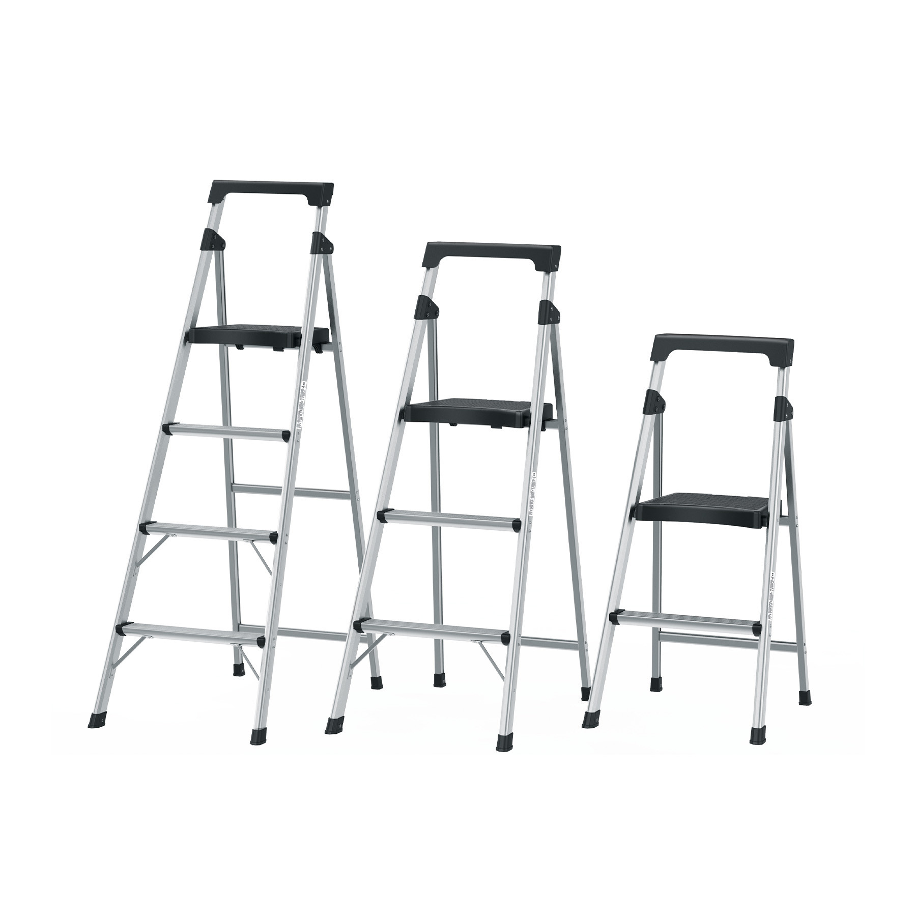 Escalerillas plegables de aluminio, tipo III, 150 kg